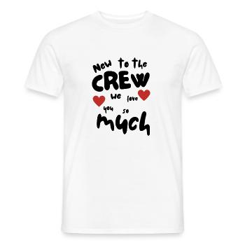 New to the crew - Männer T-Shirt - Weiß - Vorne - AI Model Male 178 dark (178cm)