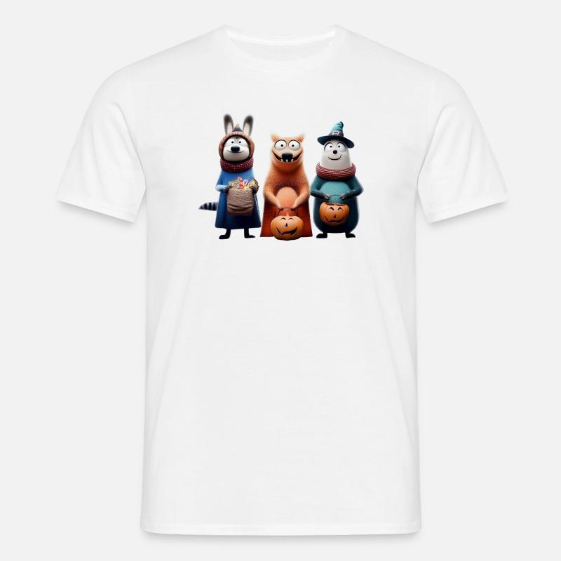 Halloween Squad – Süßes oder Saures Wooligans - Männer T-Shirt - Weiß