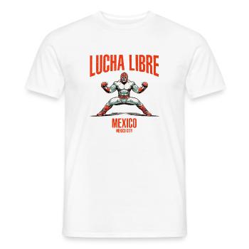 Maskiert Lucha Libre Luchador Mexikanisches Wrestling - Männer T-Shirt - Weiß - Vorne - AI Model Male 178 dark (178cm)