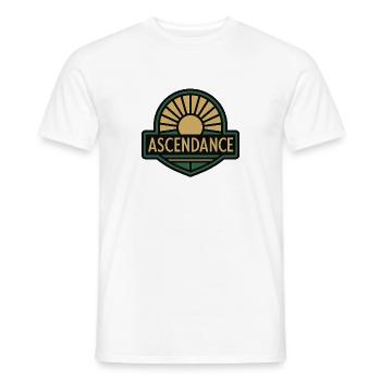 Ascendance – Sonnenaufgangs-Emblem - Männer T-Shirt - Weiß - Vorne - AI Model Male 178 dark (178cm)