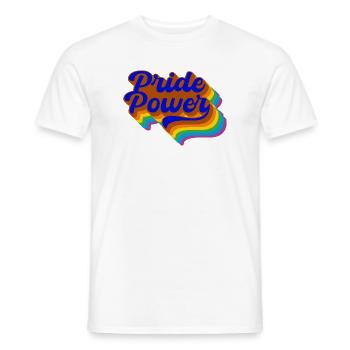 Pride Power LGBTQ+ Pride & Diversität - Männer T-Shirt - Weiß - Vorne - AI Model Male 178 dark (178cm)