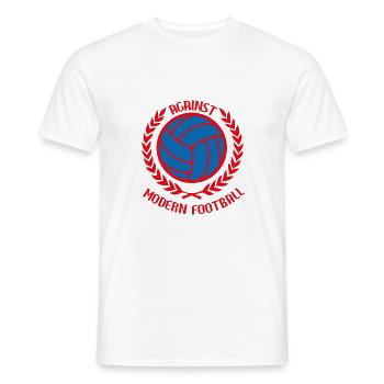 Gegen den modernen Fußball - Männer T-Shirt - Weiß - Vorne - AI Model Male 178 dark (178cm)