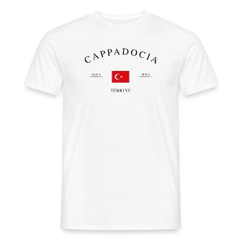 Cappadoce Türkiye – Souvenirs et cadeaux de vacances - T-shirt homme - blanc - Devant - AI Model Male 178 dark (178cm)