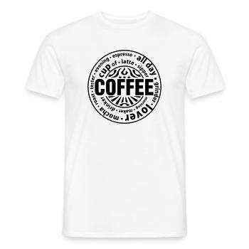 Coffee lover - Männer T-Shirt - Weiß - Vorne - AI Model Male 178 dark (178cm)