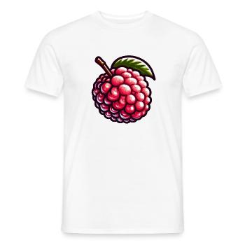 Litschi Exotische Frucht-Pop-Kunst - Männer T-Shirt - Weiß - Vorne - AI Model Male 178 dark (178cm)