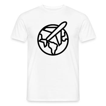 Voyage - T-shirt homme - blanc - Devant - AI Model Male 178 dark (178cm)