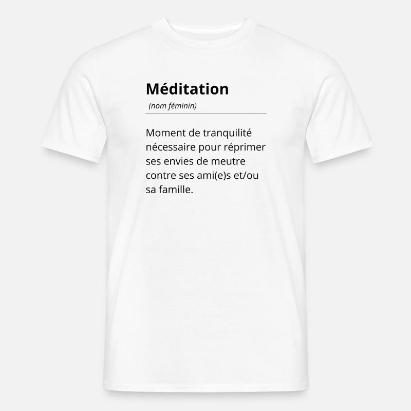 Expression definition tee - Cool humor top - Men’s T-shirt - white