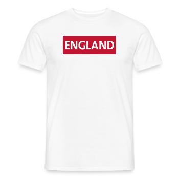 Englische Wimpel mit Telford-Text - Männer T-Shirt - Weiß - Vorne - AI Model Male 178 dark (178cm)