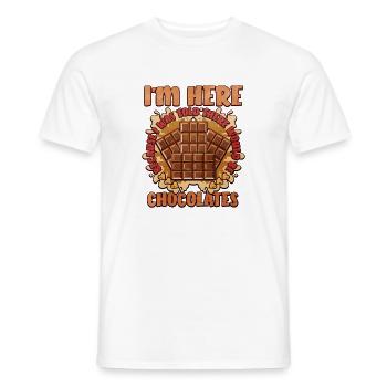 Süßer Schokoladenwitz Spruch-Design - Männer T-Shirt - Weiß - Vorne - AI Model Male 178 dark (178cm)