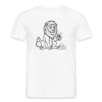 Braves Kätzchen ist er schon lange nicht mehr - Männer T-Shirt - Weiß - Vorne - AI Model Male 178 dark (178cm)