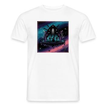 Celestial Concert Stage Design - Men's T-Shirt - white - Front - AI Model Male 178 dark (178cm)