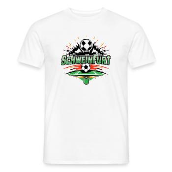 Schweinfurt Football Fan - Men's T-Shirt - white - Front - AI Model Male 178 dark (178cm)