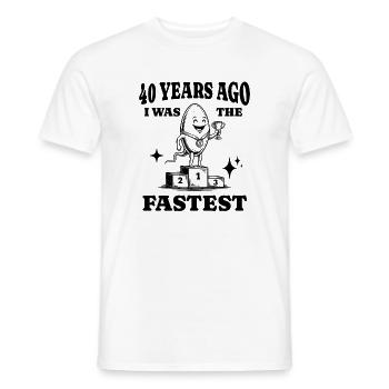 40. Geburtstag Gag zum 40. Geburtstag Geburtstag Geburtstagsparty - Männer T-Shirt - Weiß - Vorne - AI Model Male 178 dark (178cm)