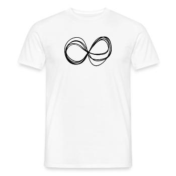 Abstrakt, unendlich, unendlich, immer anders - Männer T-Shirt - Weiß - Vorne - AI Model Male 178 dark (178cm)