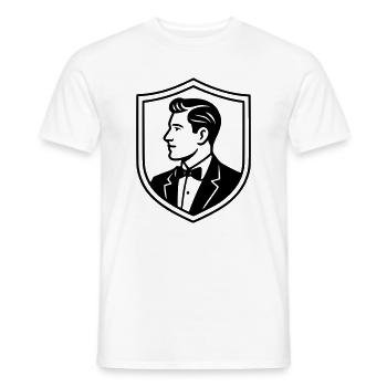 Der Bräutigam - Männer T-Shirt - Weiß - Vorne - AI Model Male 178 dark (178cm)