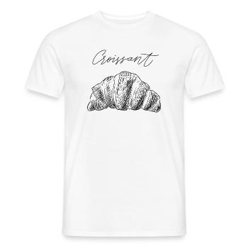 Croissant II - T-shirt homme - blanc - Devant - AI Model Male 178 dark (178cm)