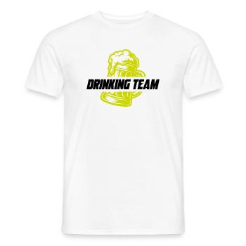 Drinking Team Bier - Männer T-Shirt - Weiß - Vorne - AI Model Male 178 dark (178cm)