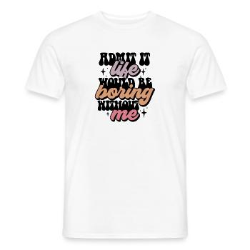 Klassischer Ausdruck in Pastelltönen - Männer T-Shirt - Weiß - Vorne - AI Model Male 178 dark (178cm)