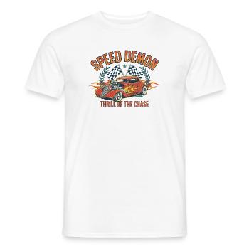 Speed Demon Custom Car Design - Männer T-Shirt - Weiß - Vorne - AI Model Male 178 dark (178cm)