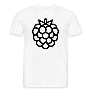 Mûre - T-shirt homme - blanc - Devant - AI Model Male 178 dark (178cm)