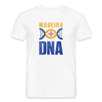 Madeira DNA Motiv Design - Männer T-Shirt - Weiß - Vorne - AI Model Male 178 dark (178cm)