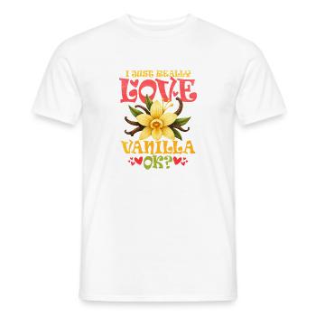 Liebevolle Vanille Blumen Illustration - Männer T-Shirt - Weiß - Vorne - AI Model Male 178 dark (178cm)