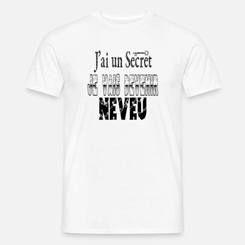 Ich habe ein Geheimnis: Ich werde ein Neffe - Männer T-Shirt - Weiß