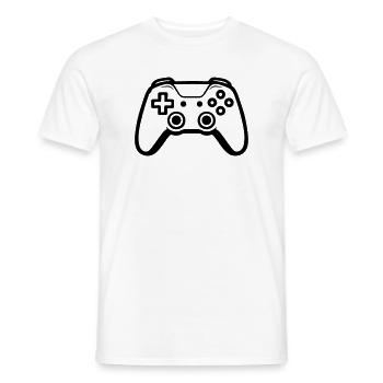 Controller Joypad Gamer - Männer T-Shirt - Weiß - Vorne - AI Model Male 178 dark (178cm)