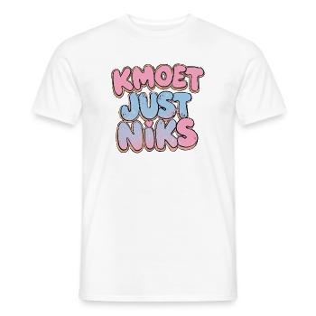 I JUST HAVE NOTHING Cartoon Aesthetic - Men's T-Shirt - white - Front - AI Model Male 178 dark (178cm)