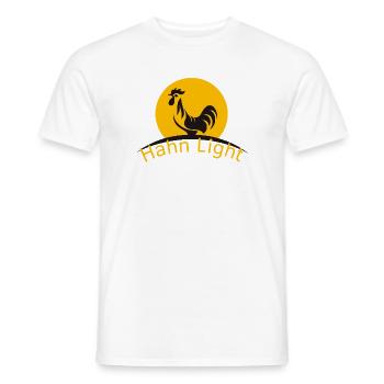 Appuyez sur Lumière - T-shirt homme - blanc - Devant - AI Model Male 178 dark (178cm)