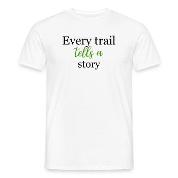 Inspirierende grüne Schrift, die jeder Weg erzähltDesign - Männer T-Shirt - Weiß - Vorne - AI Model Male 178 dark (178cm)