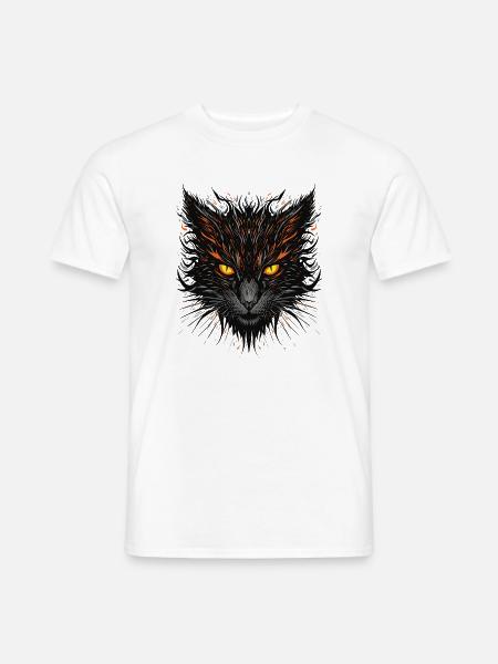 Bold Cat - Men's T-Shirt - white