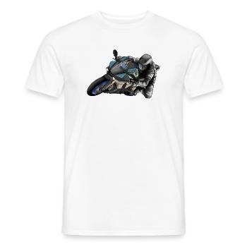 Adrenalin Motorrad Racing Design - Männer T-Shirt - Weiß - Vorne - AI Model Male 178 dark (178cm)