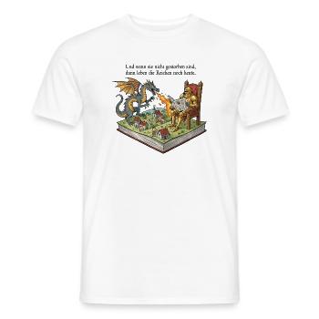 The rich are still alive today - Men's T-Shirt - white - Front - AI Model Male 178 dark (178cm)