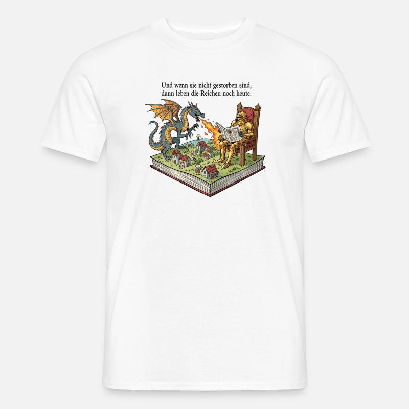 Die Reichen leben noch heute - Männer T-Shirt - Weiß