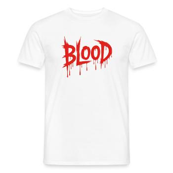 Blut - Killerblut-Design - Männer T-Shirt - Weiß - Vorne - AI Model Male 178 dark (178cm)