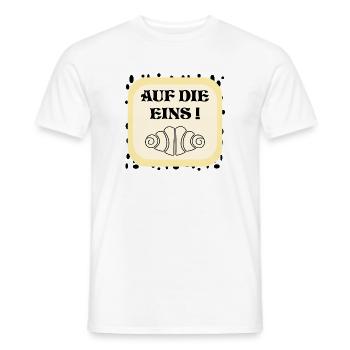 HAMBURG FRANZBRÖTCHEN EINS - Männer T-Shirt - Weiß - Vorne - AI Model Male 178 dark (178cm)