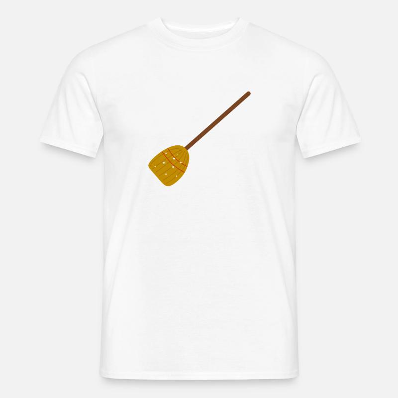 Sternenhexenbesen in Herbstfarben - Männer T-Shirt - Weiß