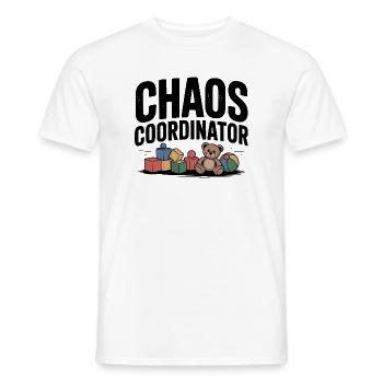 Chaos Coordinator - Men's T-Shirt - white - Front - AI Model Male 178 dark (178cm)