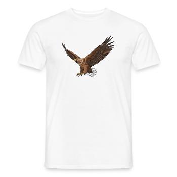White-tailed Eagle Haliaeetus albicilla Eagle - Men's T-Shirt - white - Front - AI Model Male 178 dark (178cm)