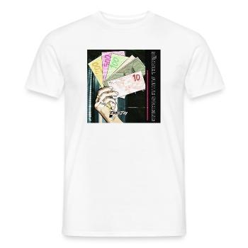 Bunte Geldscheine mit Street Art Flair - Männer T-Shirt - Weiß - Vorne - AI Model Male 178 dark (178cm)