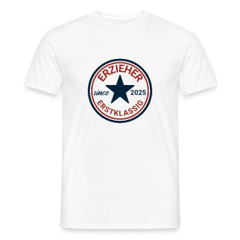 Heartfelt Vintage Seal - Men's T-Shirt - white - Front - AI Model Male 178 dark (178cm)