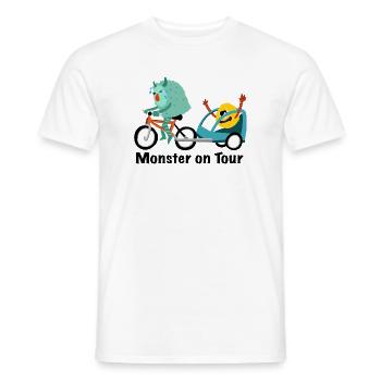 Monstre en tournée - T-shirt homme - blanc - Devant - AI Model Male 178 dark (178cm)