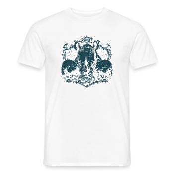 Rhino Boxer - Men's T-Shirt - white - Front - AI Model Male 178 dark (178cm)