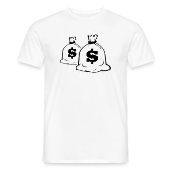crew - Men's T-Shirt - white - Front - AI Model Male 178 dark (178cm)