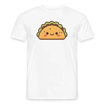 Amateur de tacos mignon - T-shirt homme - blanc - Devant - AI Model Male 178 dark (178cm)