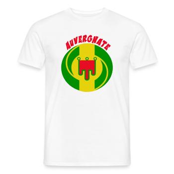 Auvergne - Männer T-Shirt - Weiß - Vorne - AI Model Male 178 dark (178cm)