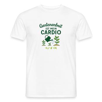 Gartenarbeit ist mein Cardio Motiv - Männer T-Shirt - Weiß - Vorne - AI Model Male 178 dark (178cm)