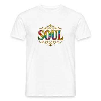 SOUL | Soul life spirits in rainbow colors - Men's T-Shirt - white - Front - AI Model Male 178 dark (178cm)