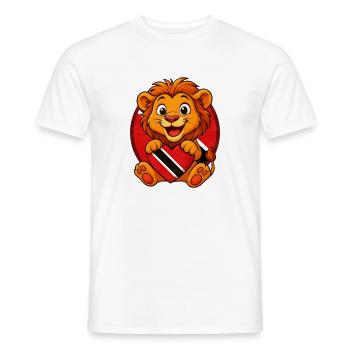 Trinité-et-Tobago - T-shirt homme - blanc - Devant - AI Model Male 178 dark (178cm)